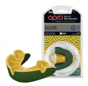 Капа OPRO Silver Green / Gold фото